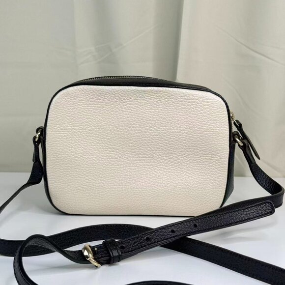 Gucci Soho Crossbody Bag White & Black Bi Color Shoulder Bag - Picture 3 of 9